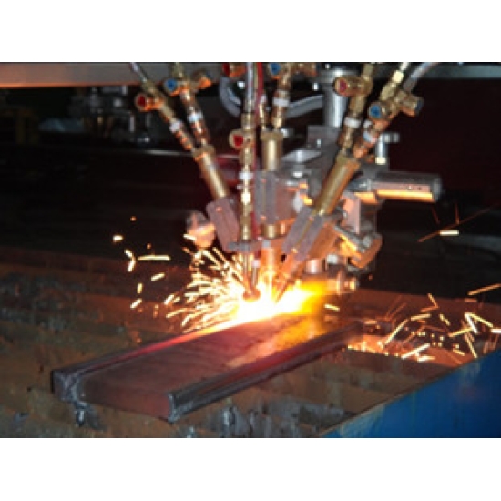 6M CNC Triple Torch Plate Cutting Machine